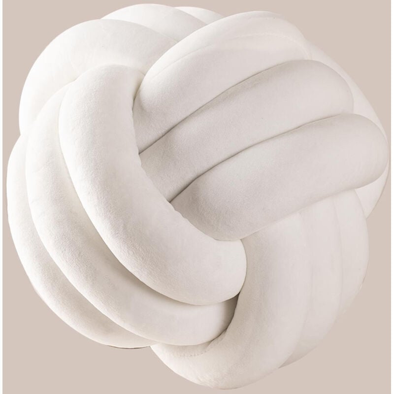 Sklum - Coussin en velours Oliver Kids Blanc