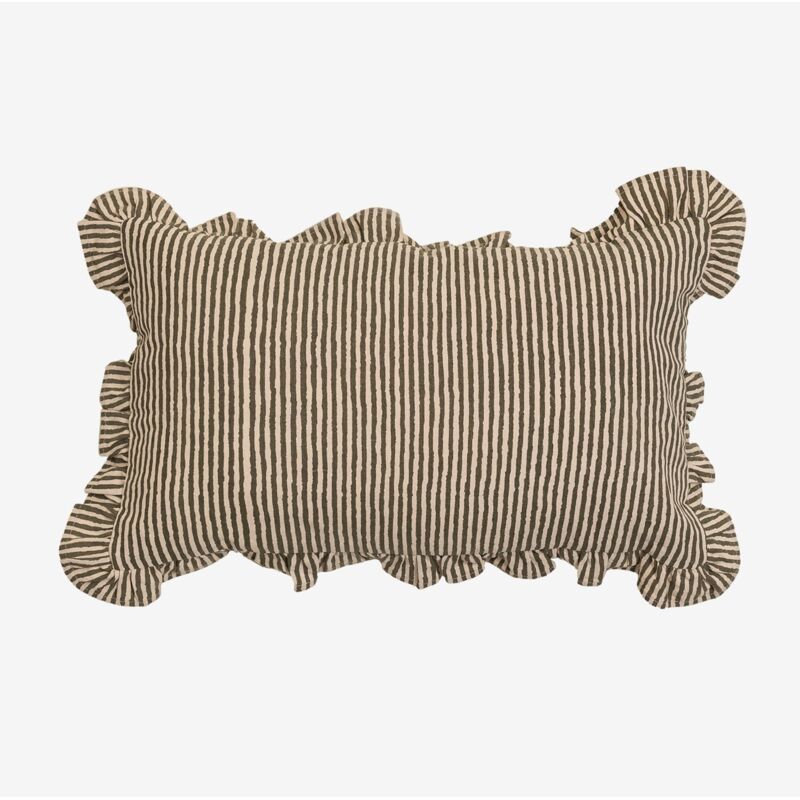 Coussin rectangulaire en coton (35x50 cm) Clouzot Sklum Vert Bambou