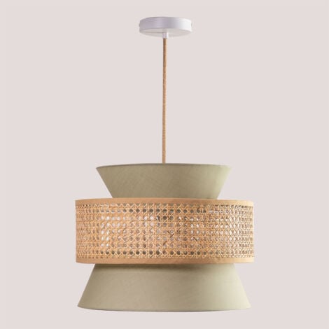 SKLUM Deckenlampe aus Rattan Yereh Grün Olive                                  