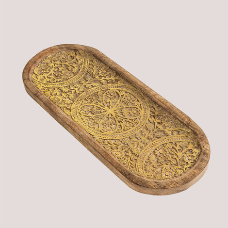 SKLUM Deko-Tablett aus Mangoholz Nanup Mango-Holz - Mango-Holz