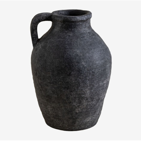 SKLUM Dekorativer Terrakotta-Vase Dariam                       Schwarz            