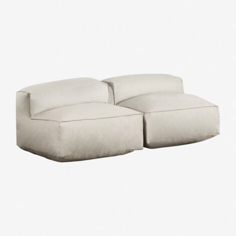 SKLUM Dojans 2-teiliges modulares Sofa Beige Semoline                                  