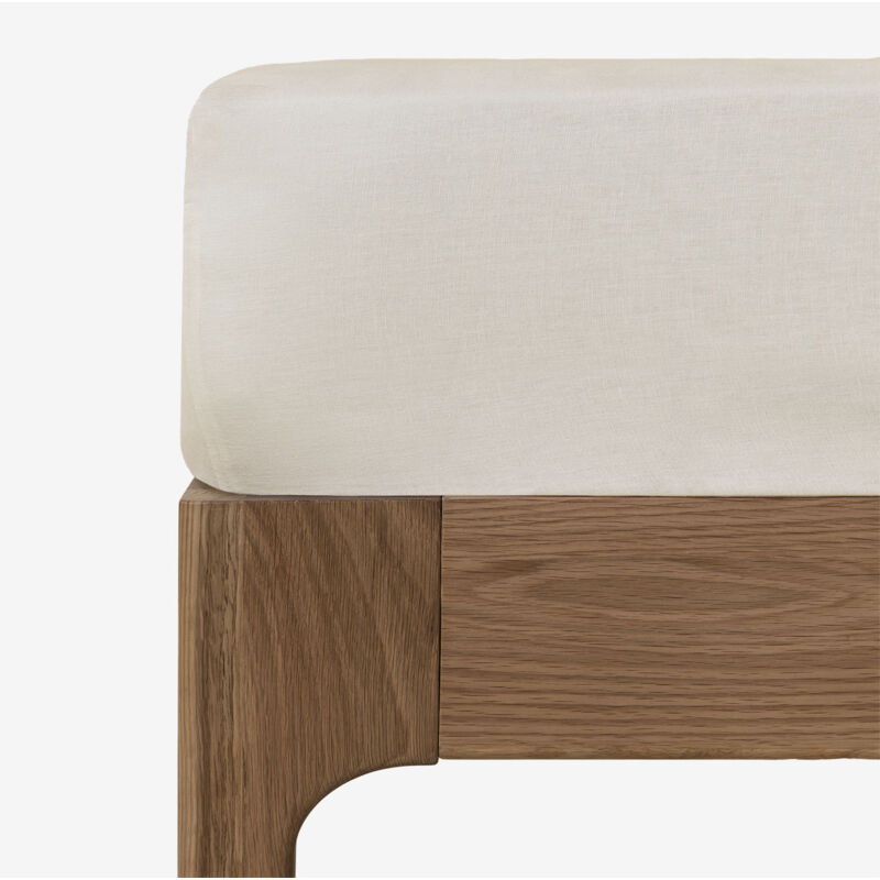 Sklum - Drap-housse en lin 160g/m² Sorana Blanc Sklum - Drap-housse en lin 160g/m² Sorana Blanc