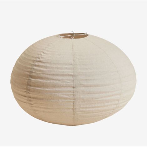 Lampenschirm Piramide Mezzo E27 Beige – Popelin-Stoff, 40x18x28 Cm, Für Decken- & Stehlampen