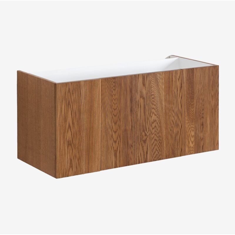 Sklum - Ensemble de meuble de salle de bain en bois avec lavabo intégré Fiore