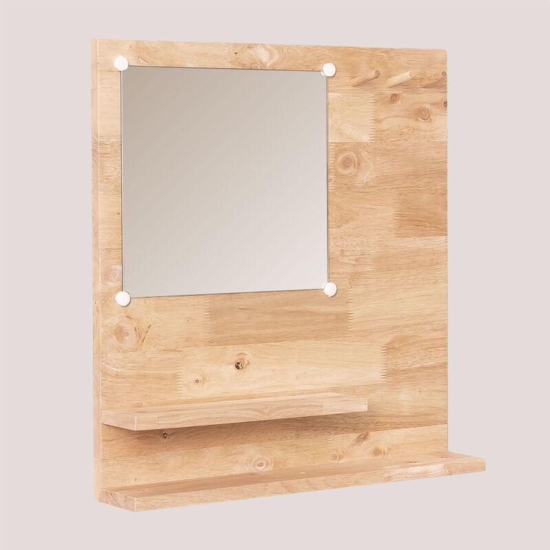 

Estantería con Espejo en Madera (60x60 cm) Arlan SKLUM - Madera Natural