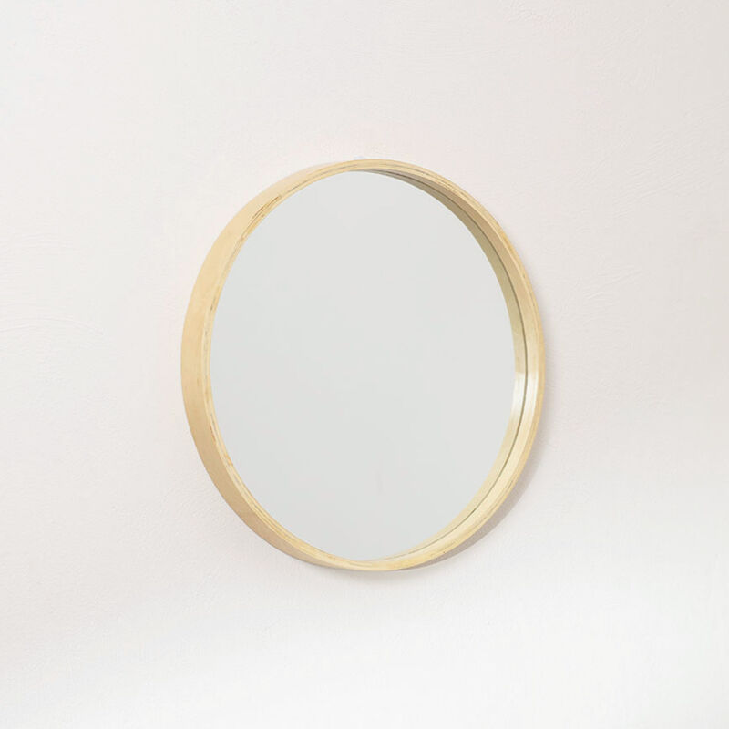 

Espejo de Pared Redondo en Madera Yiro SKLUM - Ø40 cm
