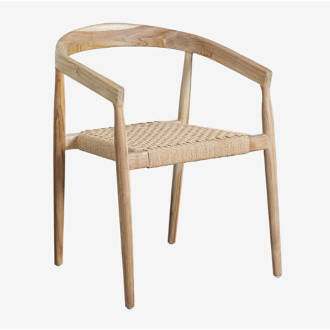 SKLUM Esszimmerstuhl aus Teakholz von Visby Design              Braun Natur                     