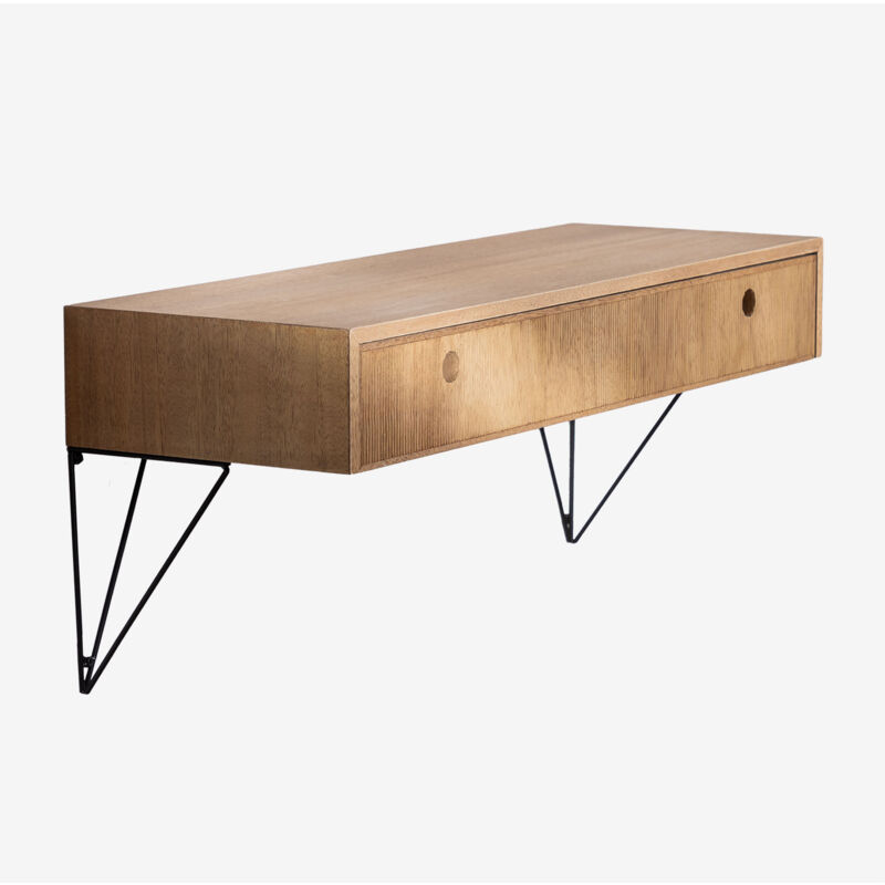 

Recibidor con Cajón en Madera de Fresno 80 cm Glai Madera Natural - Sklum