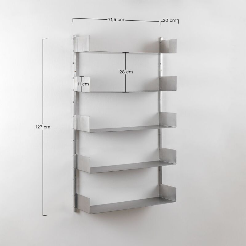 Sklum - tagère murale en acier Nolvia Acier