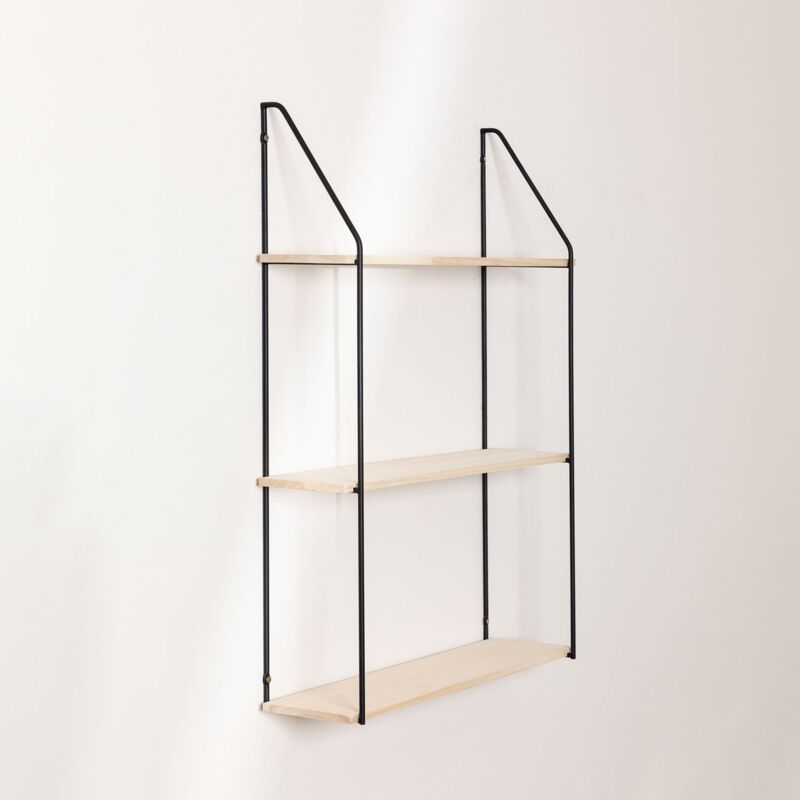 Étagères murales en bois et acier Arison SKLUM