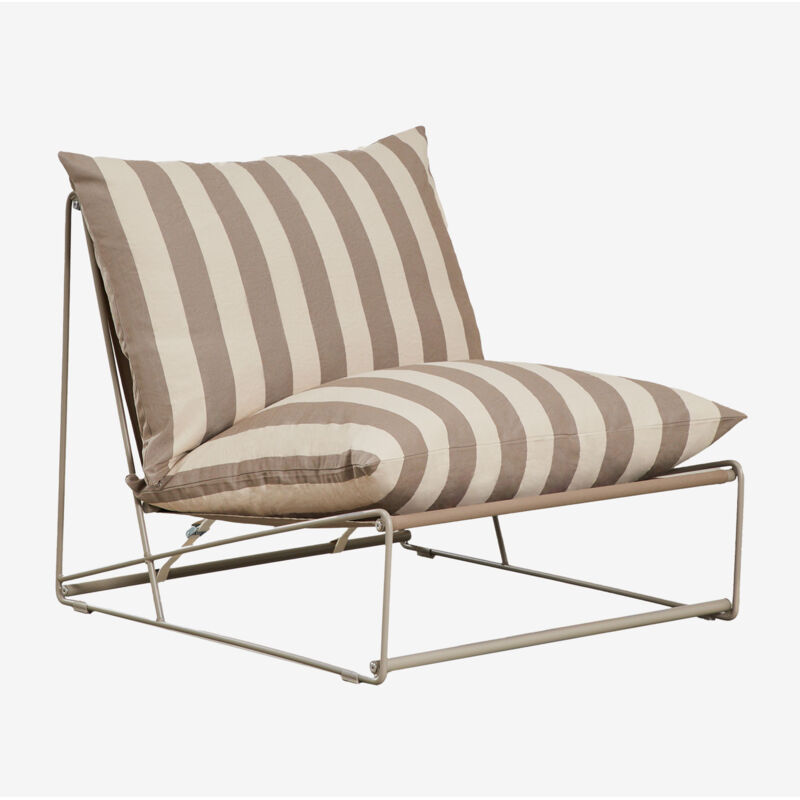 Sklum - Fauteuil de jardin Amaro Tapioca Beige - Brun Moka Sklum - Fauteuil de jardin Amaro Tapioca Beige - Brun Moka