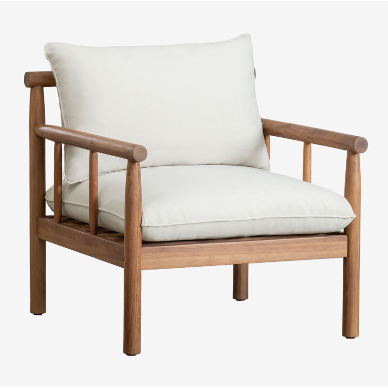 Sklum - Fauteuil en bois d'acacia Melvin