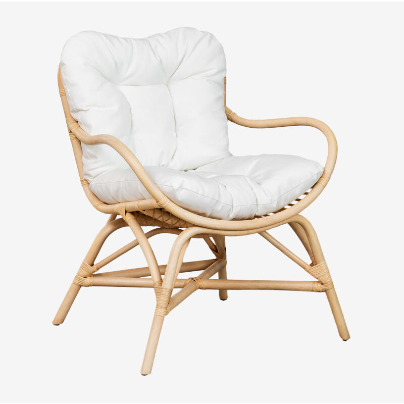 Sklum - Fauteuil en rotin Makena naturel