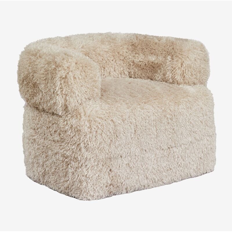 Fauteuil Neda en fourrure synthétique Sklum