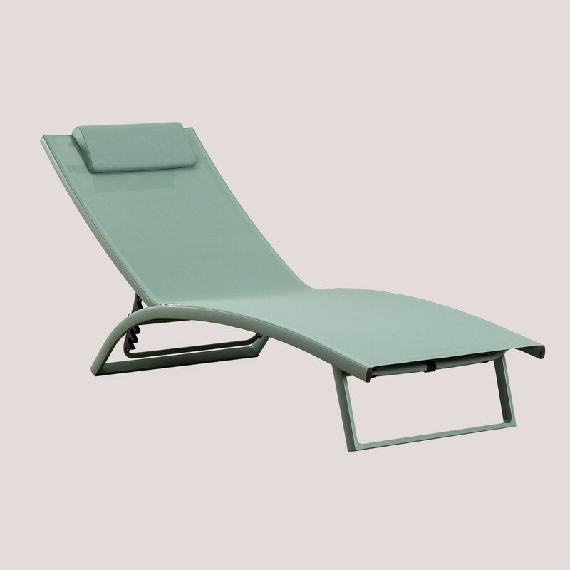 

Tumbona Reclinable en Aluminio Dulem SKLUM - Celadón