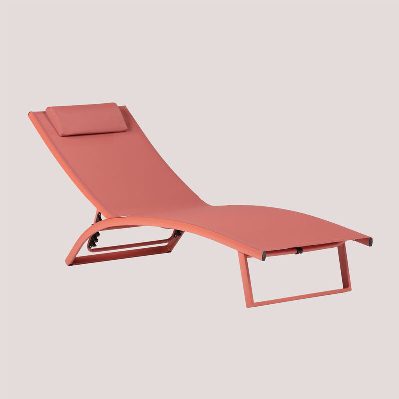 

Tumbona Reclinable en Aluminio Dulem SKLUM - Terracota