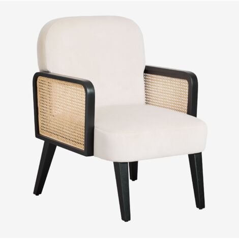 SKLUM Icon Samtsessel         Beige Creme                          