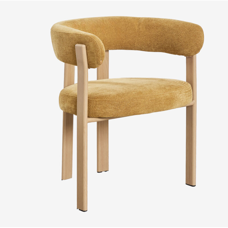 Sklum – Chaise de salle à manger rembourrée avec accoudoirs – Structure en fer – Revêtement en polyester – Dimensions 75x64x60cm – Confort optimal Sklum – Chaise de salle à manger rembourrée avec accoudoirs – Structure en fer – Revêtement en polyester – Dimensions 75x64x60cm – Confort optimal