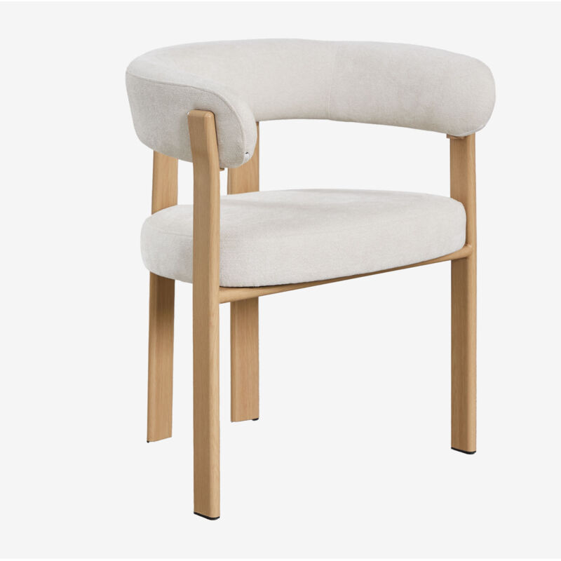 Sklum – Chaise de salle à manger rembourrée avec accoudoirs – Structure en fer – Revêtement en polyester – Dimensions 75x64x60 cm – Confort optimal Sklum – Chaise de salle à manger rembourrée avec accoudoirs – Structure en fer – Revêtement en polyester – Dimensions 75x64x60 cm – Confort optimal