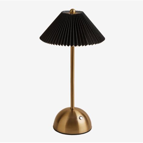 SKLUM Kabellose LED-Tischlampe für den Außenbereich aus Eisen Berila Schwarz