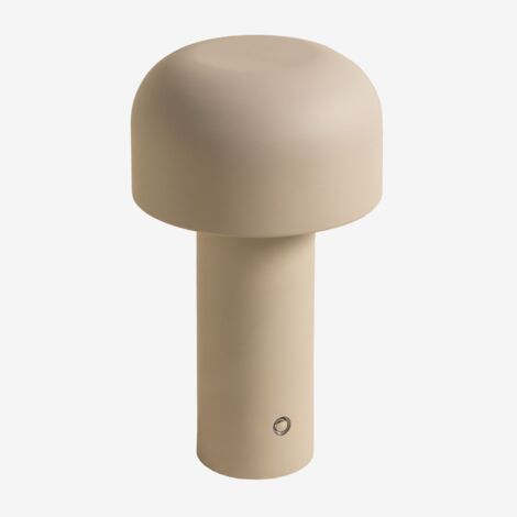 SKLUM Kabellose LED-Tischlampe für den Außenbereich aus Eisen Loentia Beige Tapioca