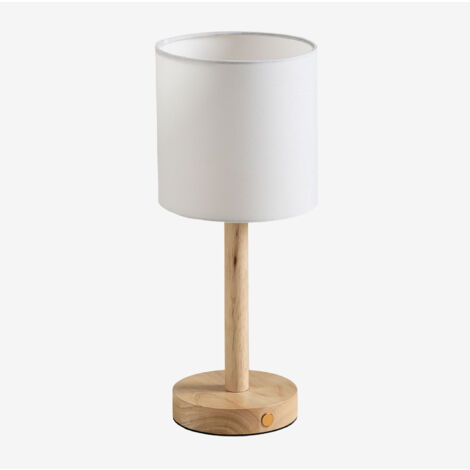 SKLUM Kabellose Tischlampe aus Holz Tulovik Natürlich