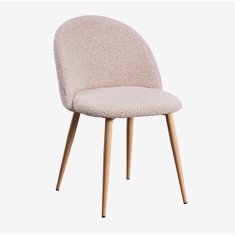 SKLUM Kana Deluxe Esstisch aus Bouclé-Stoff                    Natur               