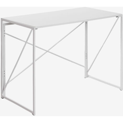 SKLUM Klappbarer Schreibtisch in den Andra-Farben aus MDF und Metall Weiss - Weiss