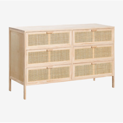 SKLUM Kommode aus Rattan und Holz Reyna Natural Kids Braun Natur