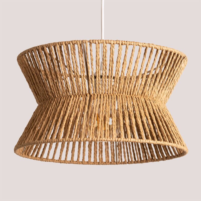 Image of Lampada da soffitto in carta intrecciata Bonny natural - natural Ø34,5 cm - Sklum