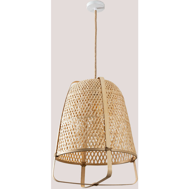 Image of Lampada da soffitto in bambù Akati natural - natural Ø43,5 cm - Sklum