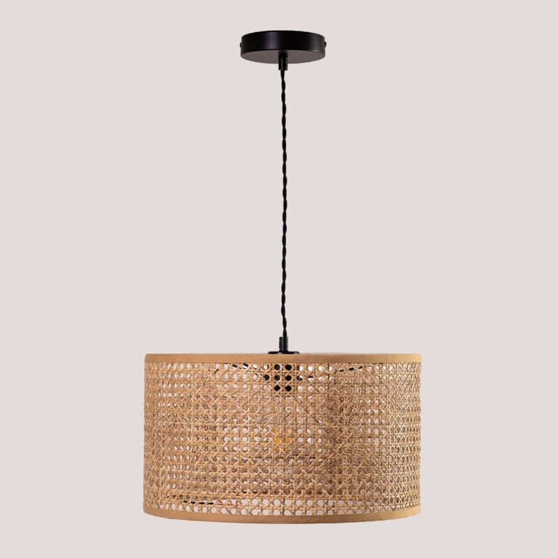 Lampada da Soffitto in Rattan Serri Sklum