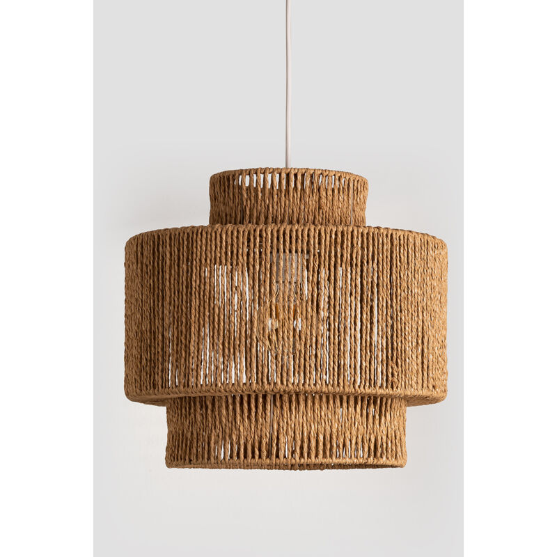 Image of Lampada da soffitto in carta intrecciata Kena natural - natural ~40 cm - Sklum