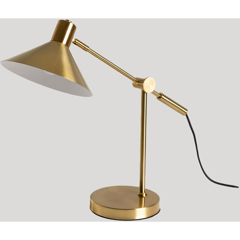 Image of SKLUM Lampada da tavolo in metallo Clayt Dorato - Dorato