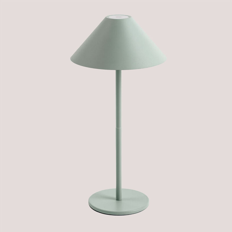 Image of SKLUM Lampada da tavolo LED senza fili Nebida Celadon - Celadon Ø15 cm