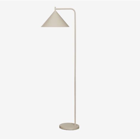 Sklum – Lampadaire en fer Cambrea – Hauteur 150 cm – Style scandinave – Culot E27 – Couleur beige – Indice de protection IP20