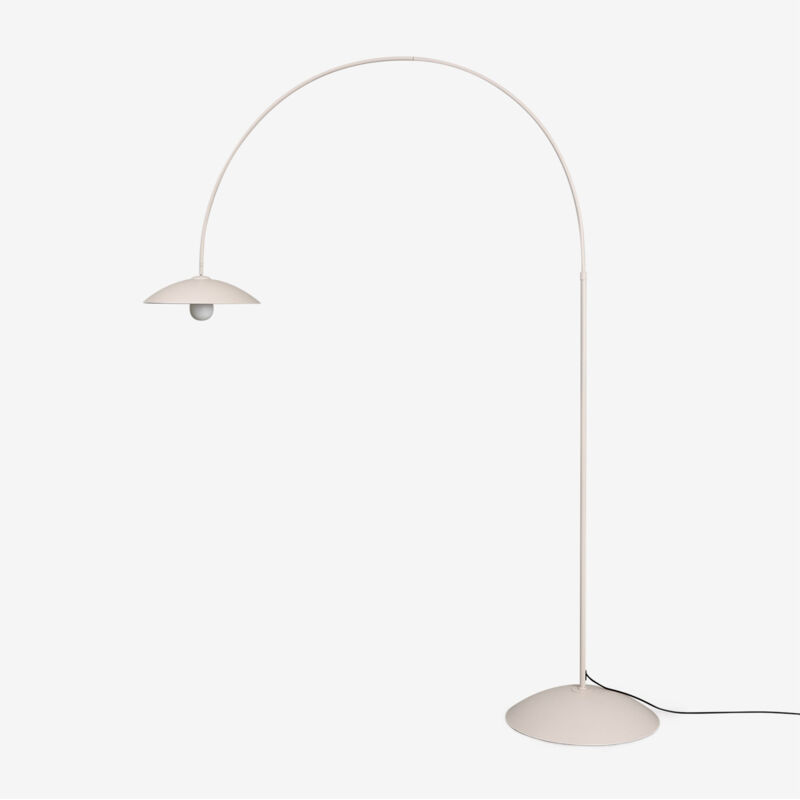 Sklum - Lampadaire en fer Lomira Tapioca Beige Sklum - Lampadaire en fer Lomira Tapioca Beige