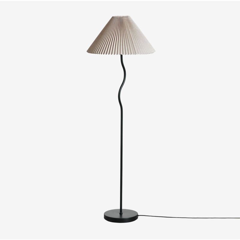 Lampadaire en fer Siliema Sklum Noir