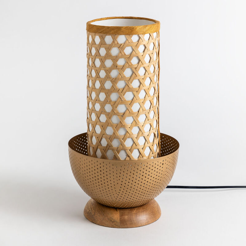 

Lámpara de Mesa Ëlsy Dorado Mate - Sklum