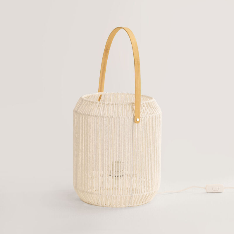 

Lámpara de Mesa en Papel Trenzado Balamp Ø28.5 cm - Sklum