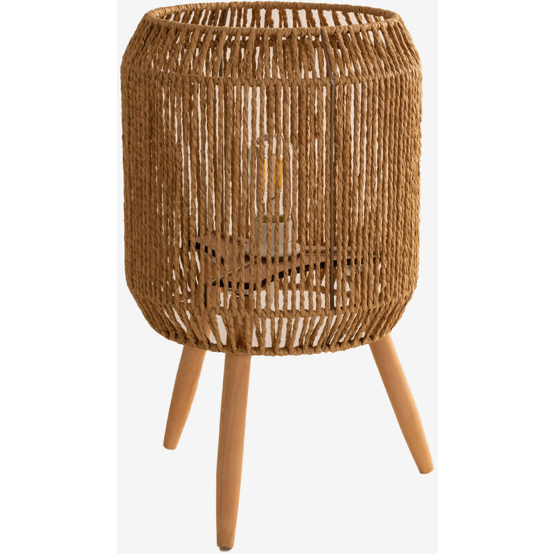 

Lámpara de Mesa en Papel Trenzado Todh Natural - Sklum