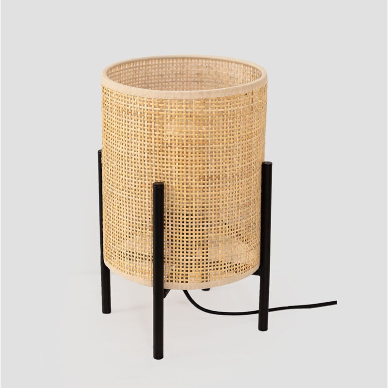 

Lámpara de Mesa en Ratán Tubber Natural - Sklum