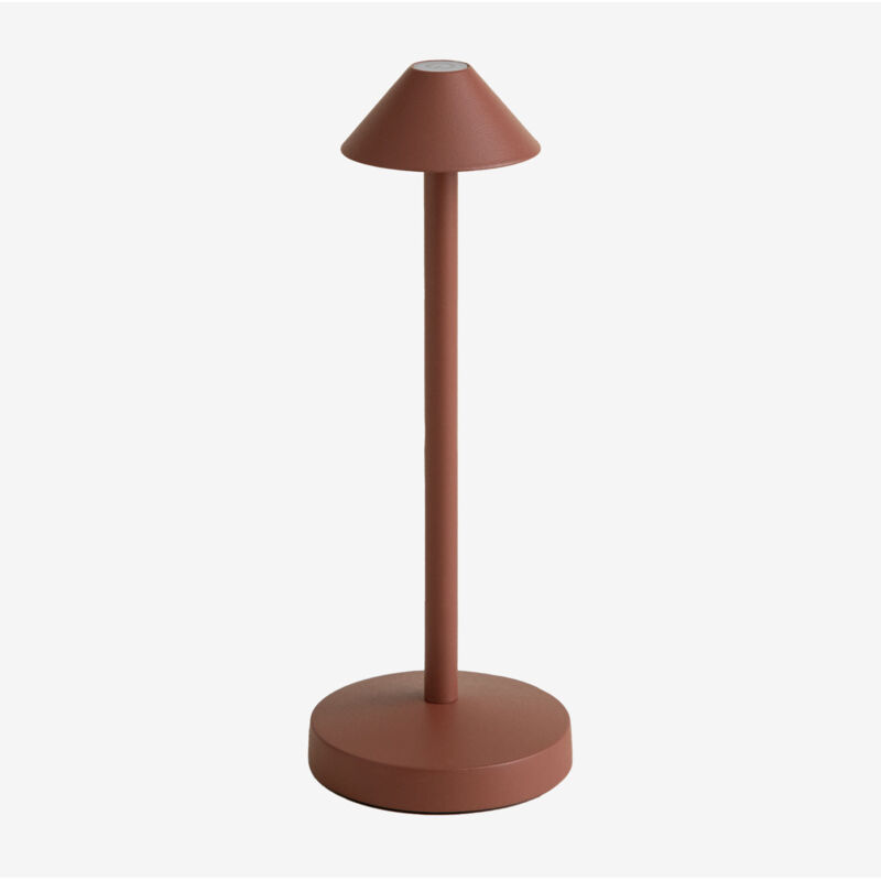 Sklum - Lampe de table led sans fil pour extérieur Emilija Rouge Tuile Sklum - Lampe de table led sans fil pour extérieur Emilija Rouge Tuile