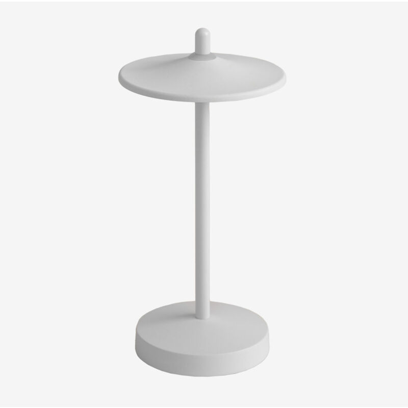 Lampe de table d'extérieur à led sans fil Zuniga Sklum Blanc