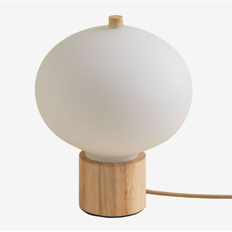 Sklum - Lampe de table en bois de pin Batouri naturel