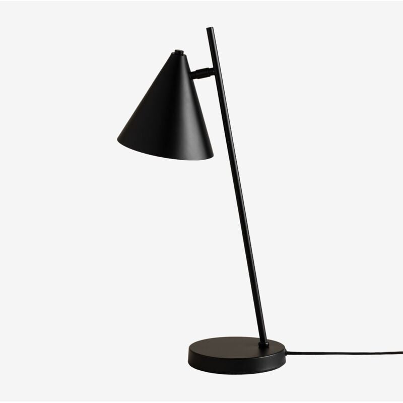Sklum - Lampe de table en métal Divone Noir