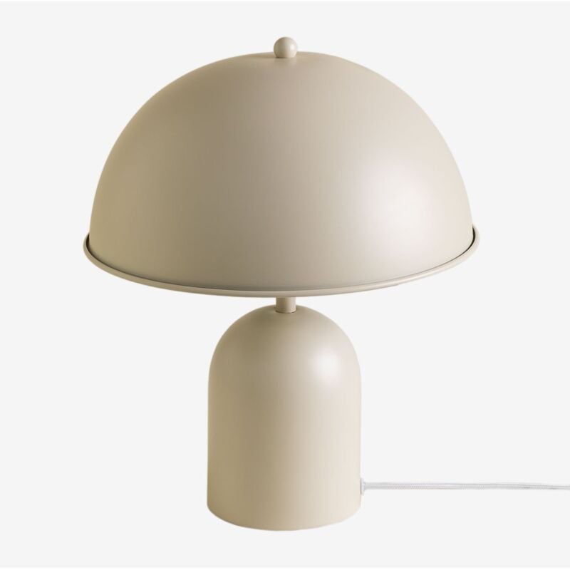 Sklum - Lampe de table en métal Haile Tapioca Beige