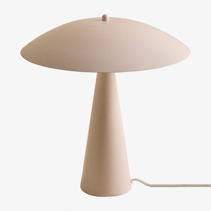 Sklum - Lampe de table en métal Irune Rosa Pâle Make Up