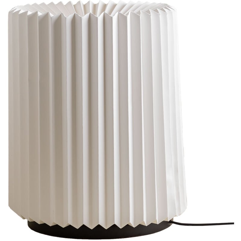 Lampe de table en papier Kiely Sklum Blanc